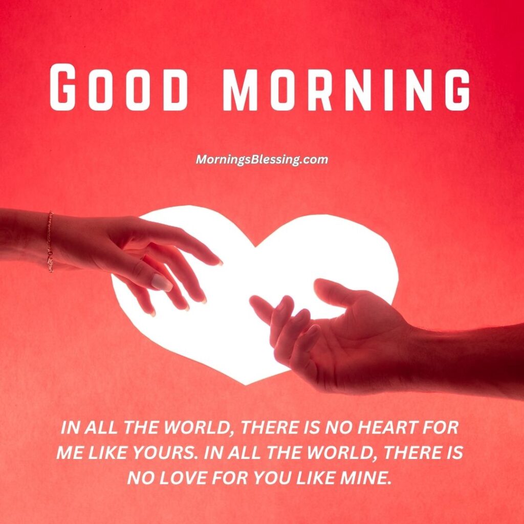 good morning heart shape