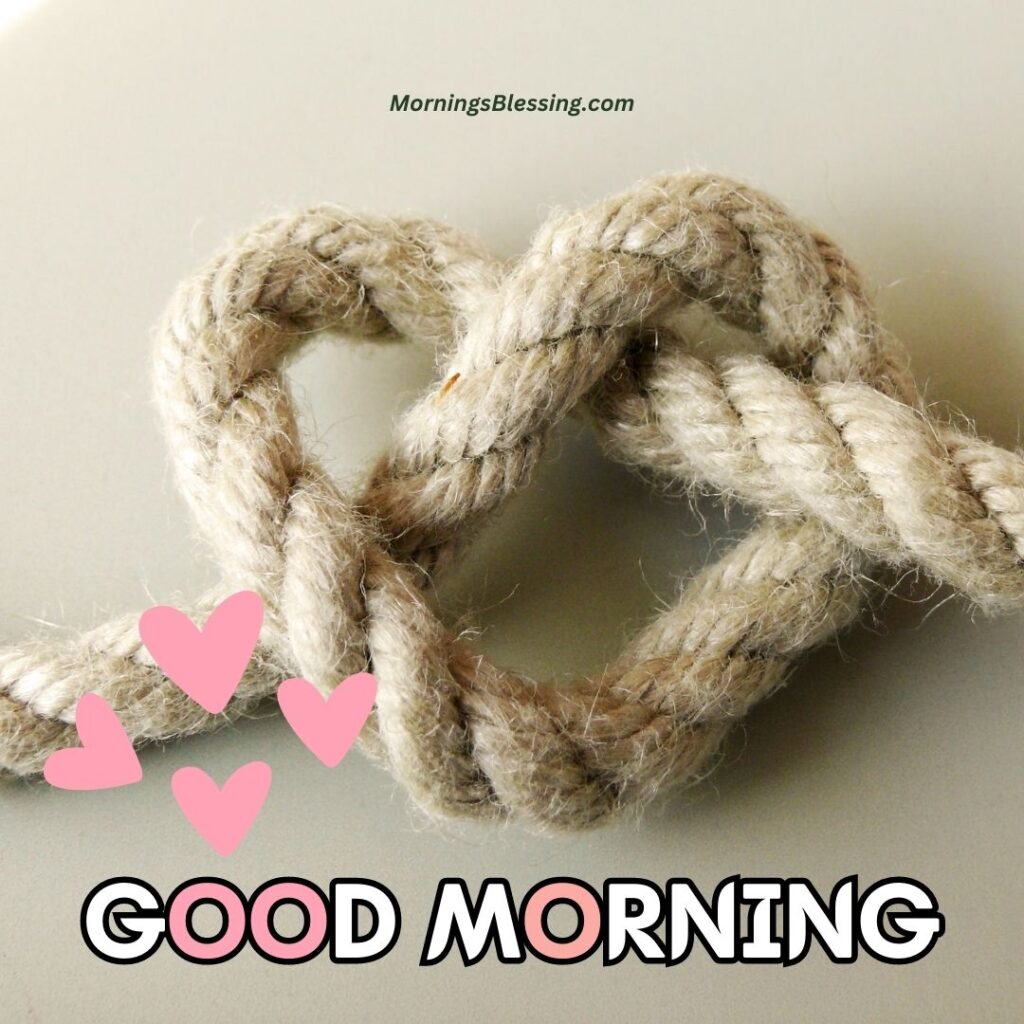 good morning love knot image
