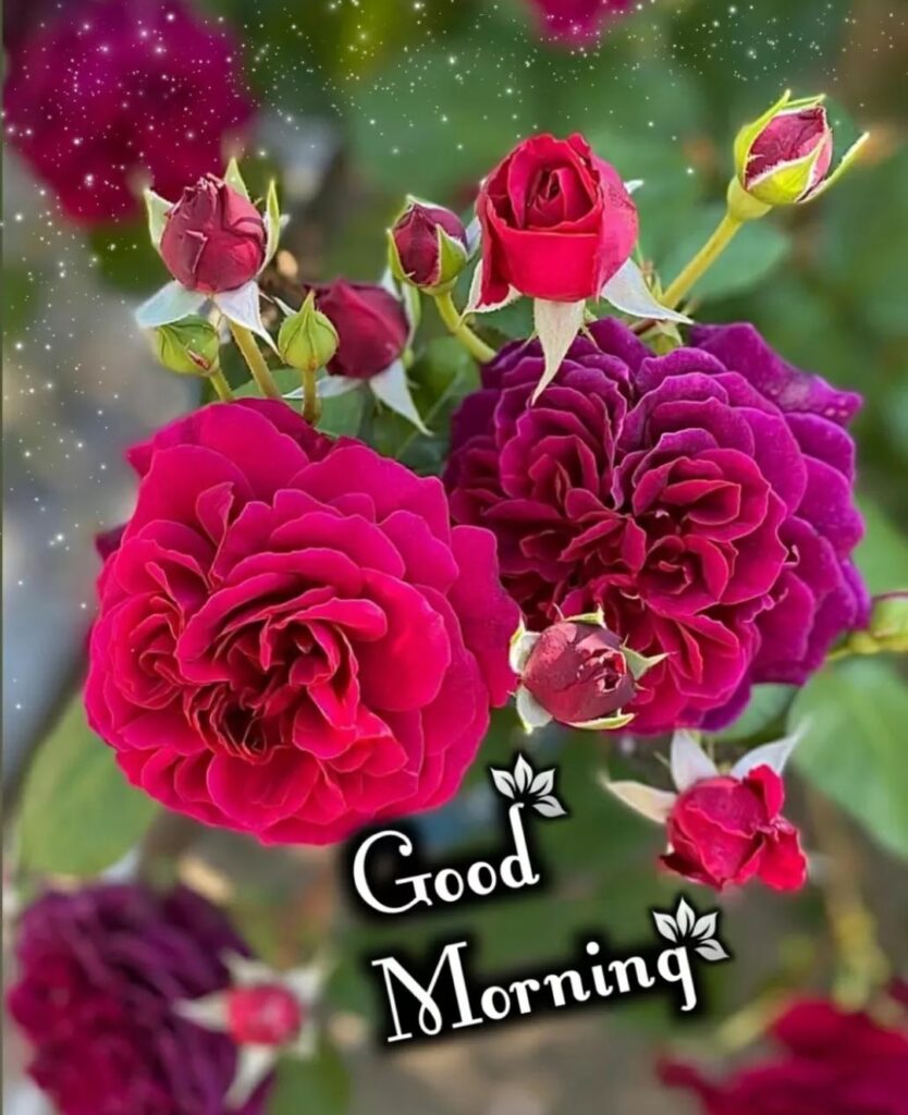 good morning pink roses pics