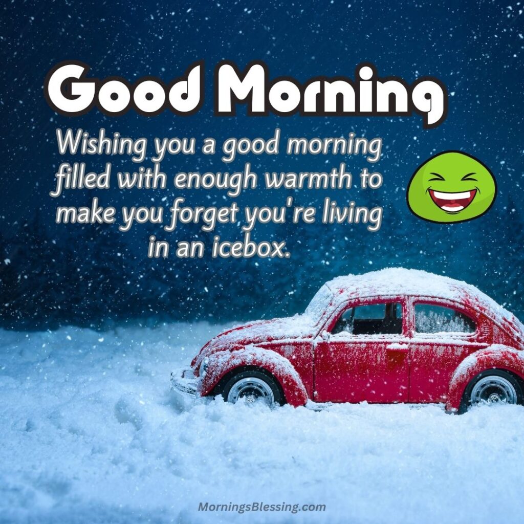 winter funny good morning wishes