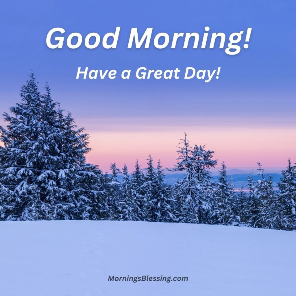 good morning winter image