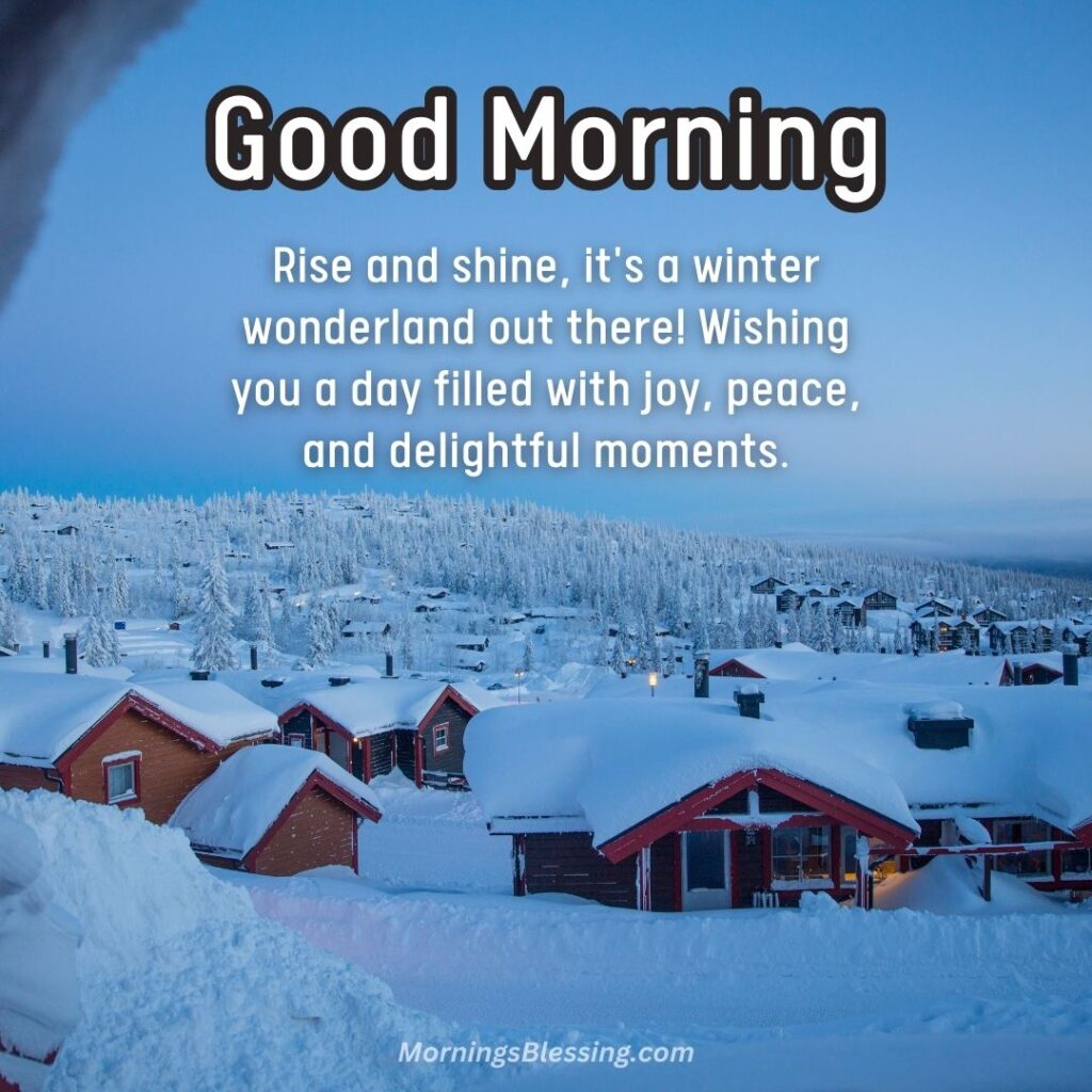 good morning winter photos with quotes