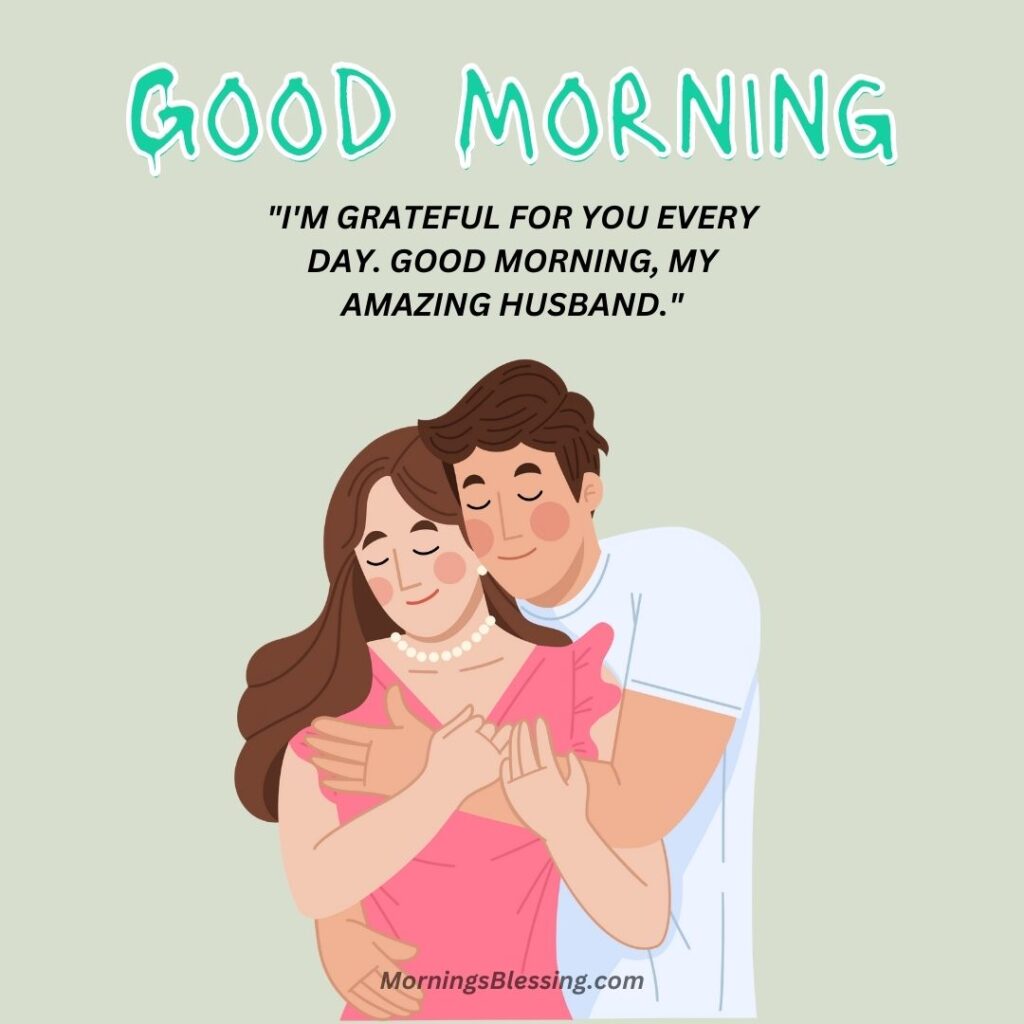 good morning husband photo with wishes