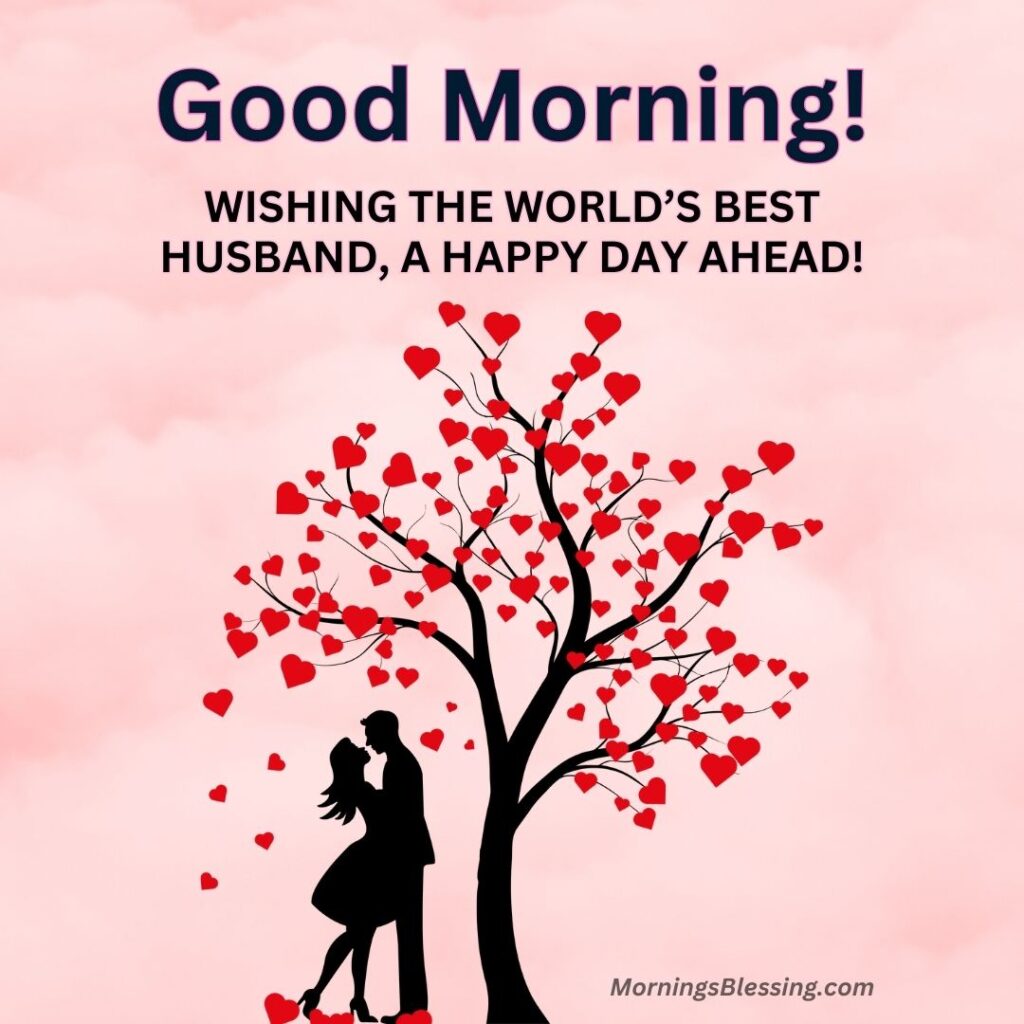 good morning husband image with wishes